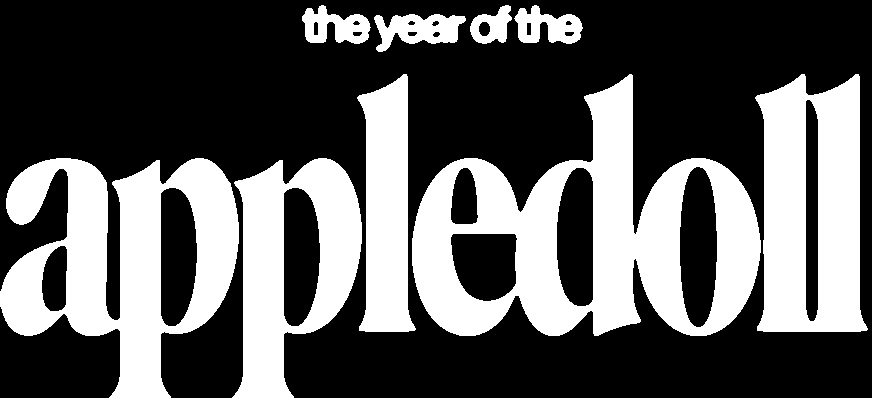 text displaying a tilte for a the Year of Appledoll Campaign